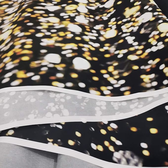 SJOLOON Black and Gold Backdrop Gold Spots Backdrop Vinyl Photography Backdrop Vintage Background for Family Birthday Party Newborn Studio Props 11547(7x5FT)