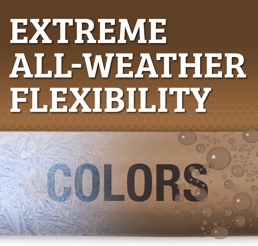 Flexzilla Colors Garden Hose 5/8 in. x 100 ft., Lightweight All-Weather Water Hose, Durable and Flexible, Leak-Free Connections, Brown Mulch