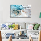 DZL Art A73881 Framed Wall Art Colorful Abstract Painting Background Canvas Wall Art Print Painting for Wall Decor Home Decor