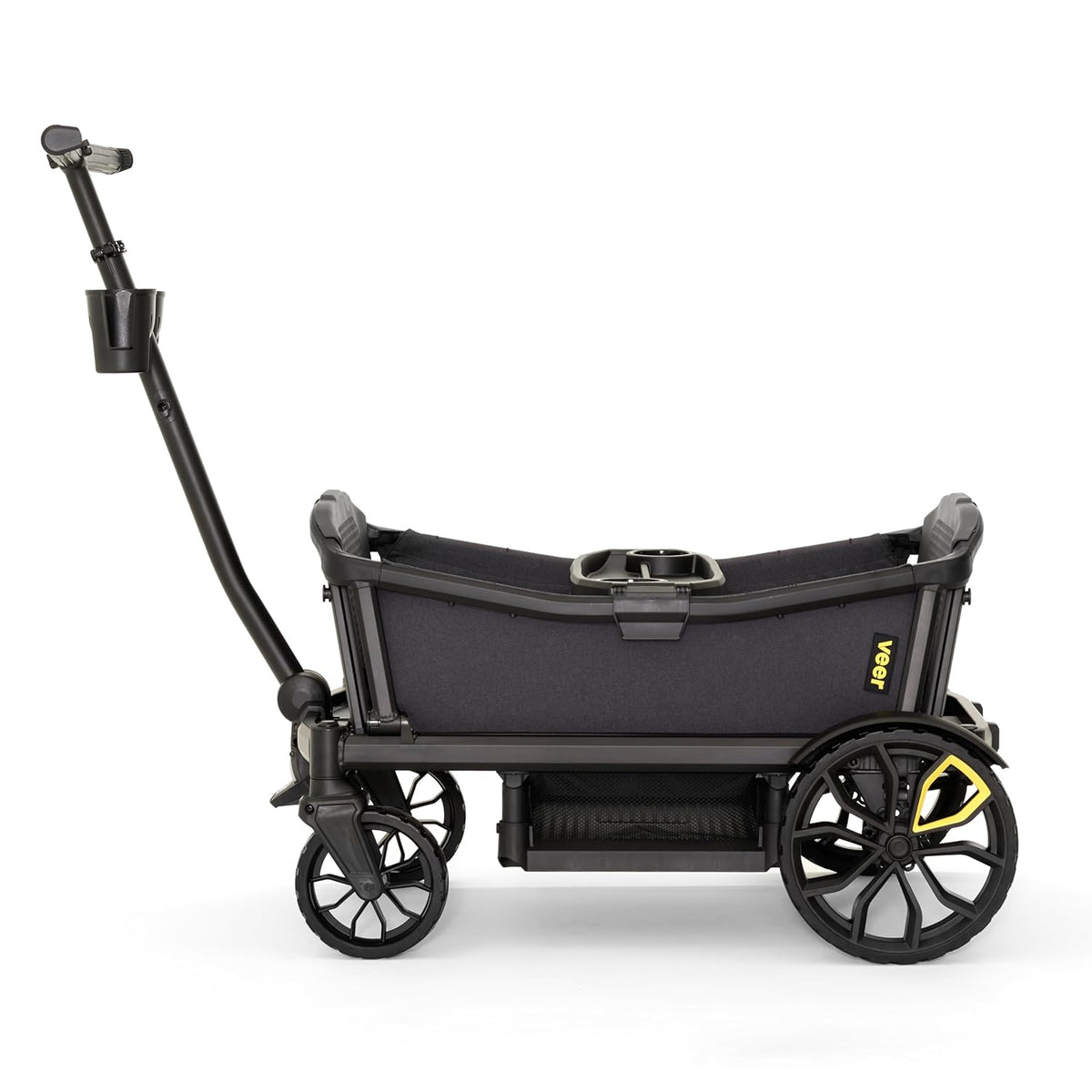 Veer All-Terrain Cruiser XL | Premium Off-Road Wagon Stroller for Babies, Toddlers, and Kids | Push/Pull/Push-Along Steering for Uneven Terrain | JPMA Certified | Lightweight and Collapsible | 4 Seats