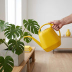 Fasmov Plastic Watering Can, Yellow, 1-Gallon