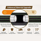 30ft Lightweight Flexible Garden Hose,Non-Slip Handles,Non-kink Hose,Solid Brass Fitting for Boats, RV Water Hose,Marine Washdown,Lawn,Garden,Leakproof TPE Hose(GreenBlack, 30 FT)