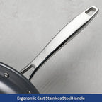 Tramontina Signature 10-Inch Tri-Ply Clad Stainless Steel Frying Pan with Ceramic Non Stick Interior, Induction-Ready Nonstick Skillet, Oven-Safe, Dishwasher-Safe