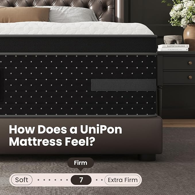 Twin Mattress 10 Inch Firm Hybrid – Pressure Relief Cooling Gel Mattresses with Balanced Support Deep Sleep Fiberglass Free, 365 Night Trial