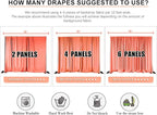 2 Panels Beige Backdrop Curtain, 10 x 7 Feet Background Curtains for Parties, Weddings, Baby Showers, Bachelorette Halloween, Christmas Birthday Party Photoshoot Backdrop Curtains Decorations