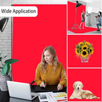 Red Photography Backdrop for Photoshoot, Photo Backdrop Curtain, Perfect Red Backdrops for Party Portrait Photoshoots Video Studio 10FTx10FT