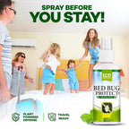 Eco Defense Bed Bug Spray Travel Size - TSA Approved 3 oz – Travel Essentials for Hotel, Cruise, Vacations - with Natural Essential Oils