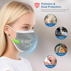 100PCS Grey 3 ply Disposable Face Masks,Protection Face Masks For Home,School,Office and Outdoors