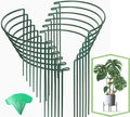 12 Pack 16 Inch Metal Plant Support Stakes for Outdoor Plants and Flowers