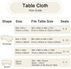 Ivory 6 Pack Round 60 Inch Tablecloth, Premium Polyester Table Cloth Washable Table Cover Stain and Wrinkle Resistant Decorative Table Cover for Party Wedding