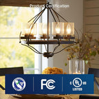 FLSNT 60W Equivalent LED Chandelier Light Bulbs, Dimmable LED B11 E12 Candelabra Base Bulbs, 3000K Warm White, 500LM, 6 Pack