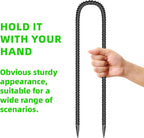 10 Pieces 16-Inch Garden Ground Stakes Galvanized Steel U Shape Hook Rebar Stake - Heavy Duty Ground Anchors for Tents, Position Kits,Fences, and Trampolines