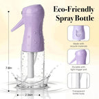 RMNJPW 3Pcs Continuous Spray Bottles For Hair,Ultra Fine Mister for Hair Styling, Plants, Cleaning, Salon, Misting & Skin Care (200ML Green+Pink+Purple)