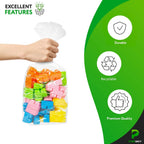 Clear Gusseted Poly Bags, 8 x 3 x 20 Inch, 1000 Pack Side Gusseted Plastic Bags 2 Mil. Leakproof for Packaging, Gift Favors, Fruits, Grains, Coffee Beans