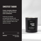 Hotel Collection - Sweetest Taboo Single Wick Classic Candle - Hotel Inpsired Luxury Candle - 90 - Hours Burn Time - Hints of White Woods, Pomegranate, and Peony - 14 oz - Black