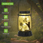 Styleonme Outdoor Solar Dog Lanterns, Solar Waterproof Lights , Mother's Day Lantern Gifts for Women Men, Dog Lovers Gifts, Hanging Dogs Lanterns with Stake for Yard Lawn Garden Decor