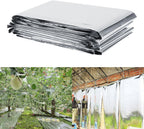 Haofy Silver Reflective Mylar Film Covering Foil Sheets for Garden Greenhouse, Effectively Increase Plants Growth, 82.7 * 61 in/210 * 155 cm