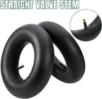 13x4.00-6 Inner Tube 4.10/3.50-6 Heavy Duty Replacement Tire Tubes with Straight Valve Stem for Wheelbarrows, Mowers, Hand Trucks - 2 Pack