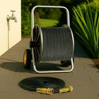 25FT Lightweight Flexible Garden Hose,Non-Slip Handles,Non-kink Hose,Solid Brass Fitting for Boats, RV Water Hose,Marine Washdown,Lawn,Garden,Leakproof TPE Hose (GreenBlack, 25 FT)