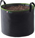 Grow Bag 5 Gallon, Planting Pots - Colorful Plant Grow Bags Pots Gardening Vegetable - Air Pruning Mesh Fabric Plant Container - (Black/ODGreen)
