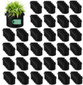 150-Pack 5 Gallon Grow Bags Bulk, Heavy Duty Thickened Nonwoven Fabric Pots with Handles, Felt Breathable Planter Bag, Garden Growing Bag for Vegetable Flower Plants Fruits, Black