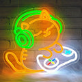 Cat Gamer Neon Sign,Cat with Headphones Led Sign,Neon Signs for Wall Decor,LED Gaming Neon Light for Boys Room,Game Room,Bedroom Decor,Anime Neon Wall Light for Mancave