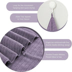 18 Piece Family Bath Towel Set Include 6 Bath Towels,6 Hand Towels and 6 Washcloths Soft Bathroom Towel with Hanging Loops,Highly Absorbent Quick Dry Towels Set for Bathroom,Hotel and Spa-Dark Purple