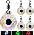 LED Underwater Fishing Lures，LED Lighted Bait Flasher，Deep Drop Fishing Lures，Fish Eye Attractive Light Bait Lure Lamp 5PCS