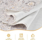 Snycler Table Runner Boho Table Runners Vintage Elegant Farmhouse Table Center Linen Decor for Home Dining Party Entrance (13x108 Inch) Gray