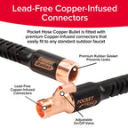 Pocket Hose 100 FT Copper Bullet Hose, 10-Pattern, 650psi