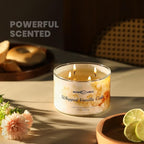 Whipped Vanilla Cake Scented Candles, 18oz Soy Candles Non Toxic 4-Wick Large Candle Jars, Over 50 Hours of Burning Time, Ideal for Gifting, Events, Home Decor