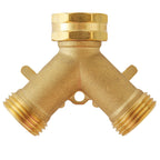 Garden Hose Splitter 2 Way Heavy Duty, Outdoor Faucet Splitter