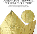 4.5” STD Plant Pot Covers, Decorative Plant Sleeve for Indoor & Outdoor House Plants, Reusable and Gift-Ready Foil Wrap for Flower Pots, Gold, Pack of 5