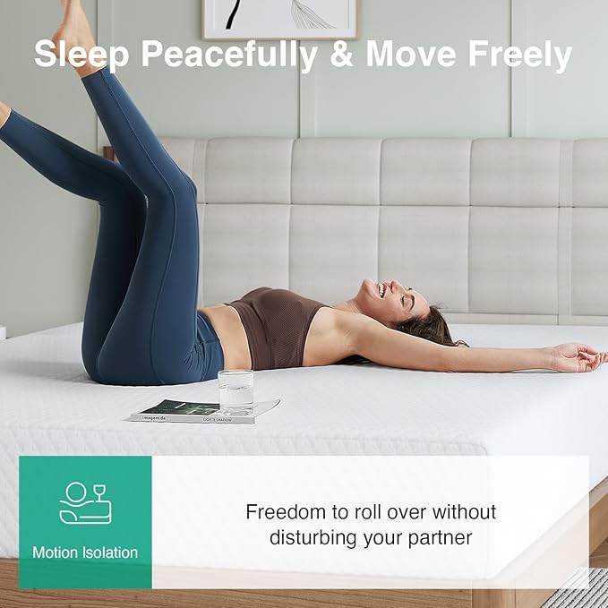 Novilla 12 Inch King Size Mattress, King Memory Foam Mattress for Motion Isolation & Contour Support with Cooling Wave-Cut Foam & High-Density Support Foam Mattresses in a Box Medium Firm Feel