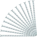 6-Inch Landscape Stakes Spiral Galvanized Landscape Spikes for Weed Barrier, Carpentry, Tent (100)