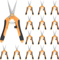 15 PCS 6.5 inch Garden Pruning Shears, Gardening Hand Pruners with Straight Stainless Steel Precision Blades, Pruning Shears Bud Trimming Scissors for Flowers Branches Precise Cuts