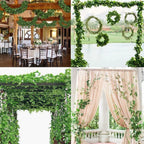 Unilove 84 feet 12 Pack Fake Vines Artificial Ivy Leaves Plants Hanging Greenery Plant Garland for Bedroom Office Wall Decor Indoor Outdoors (84Ft Ivy Leaves)