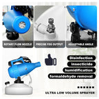 4.5L(1.2Gallon) Portable Electric ULV Fogger Sprayer, 26-32ft Spraying Distance Atomizer Mist Rate 150-260ml/min Cold Fogger Machine, for Home,Hotel,Church,School,Lawn,Yard,Garden