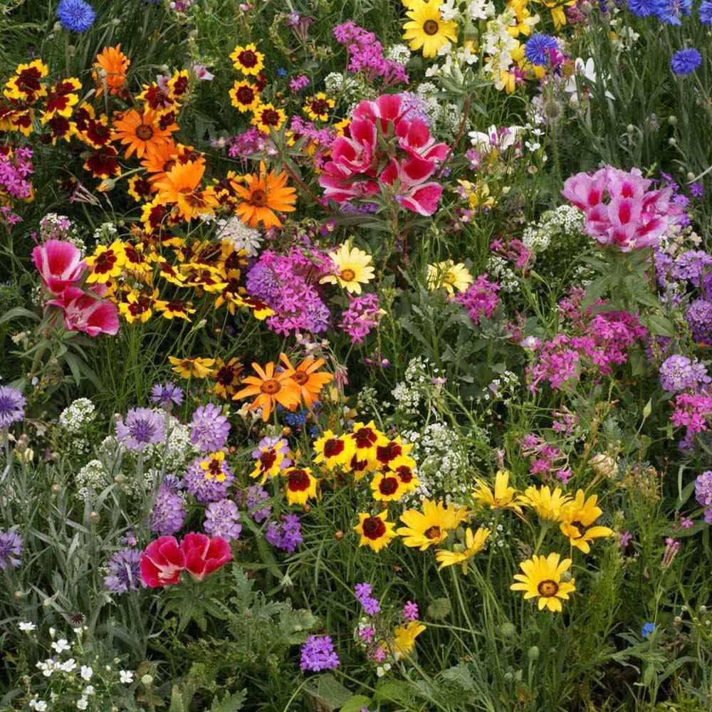 Outsidepride Low Growing Wildflower Seeds - 5 lbs Dwarf, & Short, Diverse Perennial & Annual Wild Flower Seed Mix with Long Bloom Season for Colorful Display That Thrives on All States