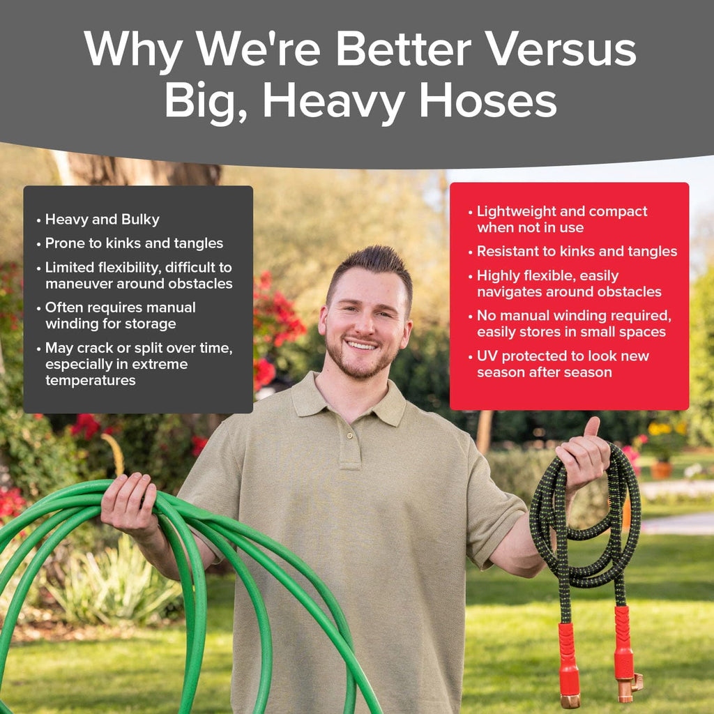 Pocket Hose Ballistic Double UV Edition 100 FT Expandable Garden Hose w/Pocket Pivot Swivel Connector, Anti-Burst Sleeve Reinforced w/Bulletproof Fiber, Lightweight, No-Kink, Compact, AS SEEN ON TV