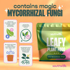 Leafy Plant Food with Mycorrhizal Fungi - Use Year-Round - Makes 200 Liters Gentle Houseplant Fertilizer for Indoor Potted Plants
