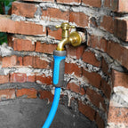 Fevone 80 ft x 5/8" Heavy Duty Garden Hose, Drinking Water Safe, Flexible & Kink-Free Hybrid Polymer Water Hose, Lightweight Outdoor Hose with swivel handles and 3/4" Solid Aluminum Fittings