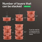 VIVOSUN 2-Pack 5 Tier Vertical Gardening Stackable Planter for Strawberries