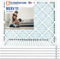 Filters Fast 14x20x1 Air Filter MERV 11, 1" AC Furnace Air Filters, Made in the USA, Actual Size: 13.75"x19.75"x0.75, 6 Pack