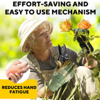 Ratchet Pruning Shears for Gardening Heavy Duty - Increases Cutting Power 3x - Perfect Ratchet Pruners for Weak Hands & Arthritis- 8” Anvil Garden Clippers - w/Extra Sharp Blade for Effortless Cutting