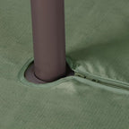 Outdoor Tablecloth Wrinkle-Free Stain Resistant Waterproof Polyester Fabric Table Cover with Zipper Umbrella Hole for Picnic/Party/Dinner/Patio Garden(60inch Round,Zippered,Sage Green)
