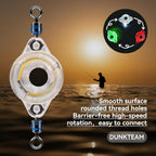 LED Underwater Fishing Lures，LED Lighted Bait Flasher，Deep Drop Fishing Lures，Fish Eye Attractive Light Bait Lure Lamp 5PCS
