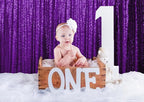ShinyBeauty 4x10ft Purple Sequin Photo Backdrop - Glitter Background for Photography Studio, Christmas Party Decor, Stage Wall Drapes & Event Celebrations