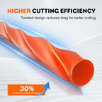 Hipa 095 Inch Trimmer Line,2.4mm/ 0.095" Weed Wacker Eater String, Commercial Grade Round Nylon String Trimmer Line Replacement for String Trimmer Weed Trimmer 3LB, Orange
