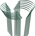 HiGift 12 Pack Plant Stakes for Indoor Plants, Metal Garden Peony Support Cages, Outdoor Plant Supports Ring Prop, Large Plant Stake for Hydrangea,Rose,Flower,Vine,Potted Plants (10" W x 15.8" H)